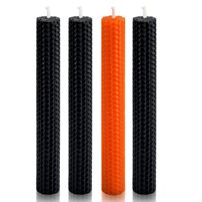 DEYBBY Handmade Beeswax Taper Candles, Dripless Wax Candles