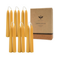 Pure Beeswax Taper Candles Set, Natural