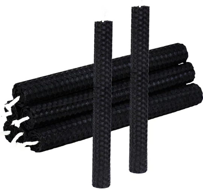 DEYBBY Handmade Beeswax Taper Candles, Dripless Wax Candles